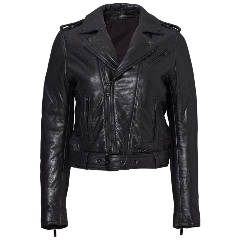 The Kooples Black Leather Jacket